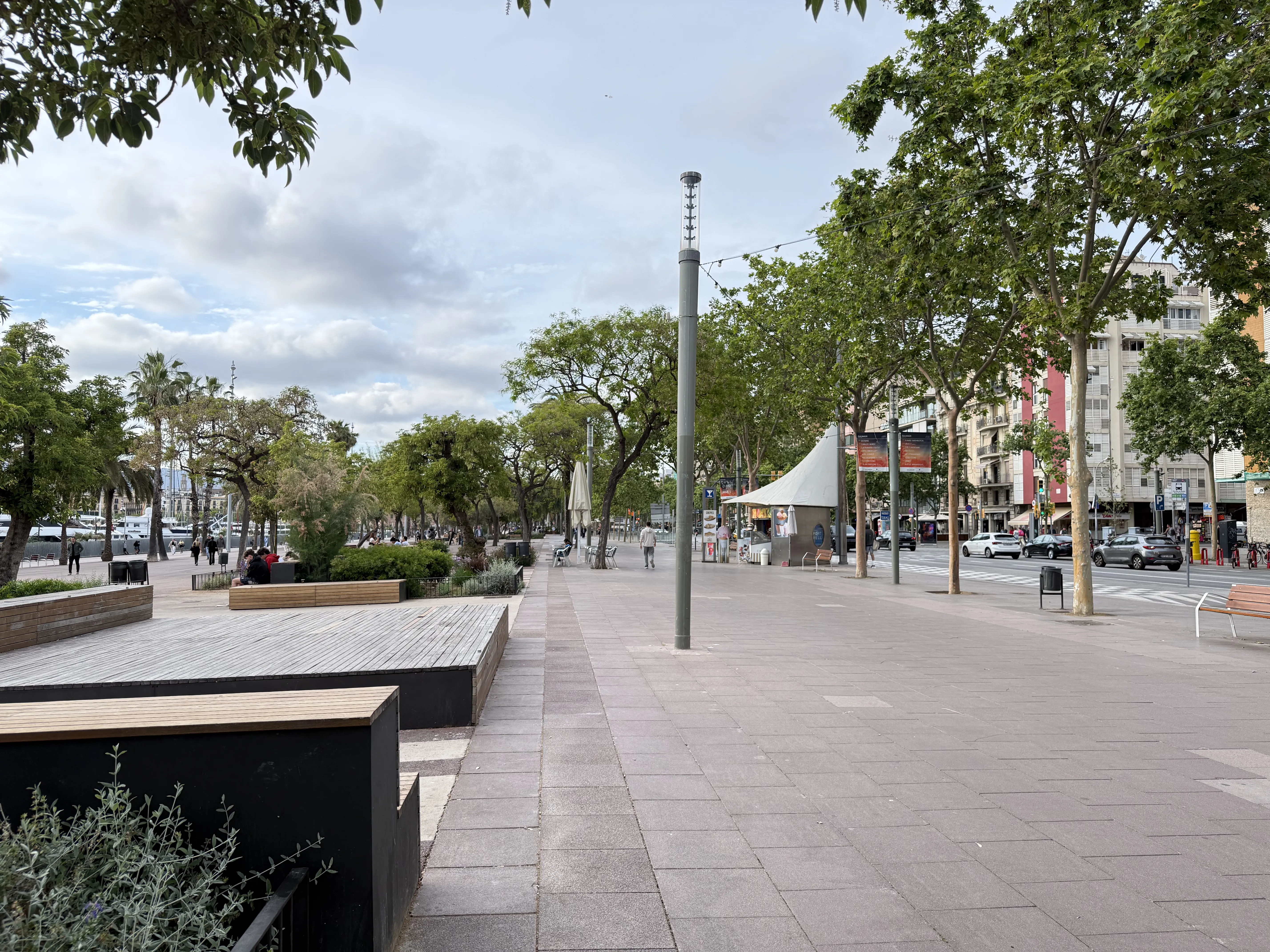 Marina along Joan de Borbó in Barceloneta, a popular running route, Barcelona