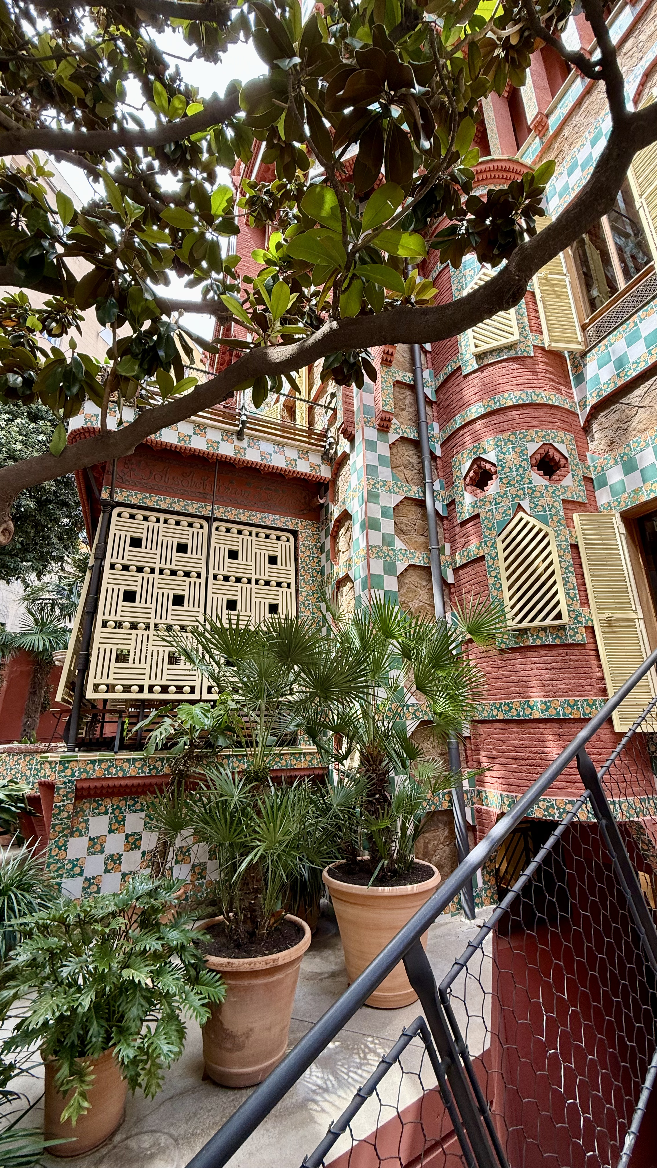 Casa Vicens Barcelona ceramic garden tile detail Gaudí