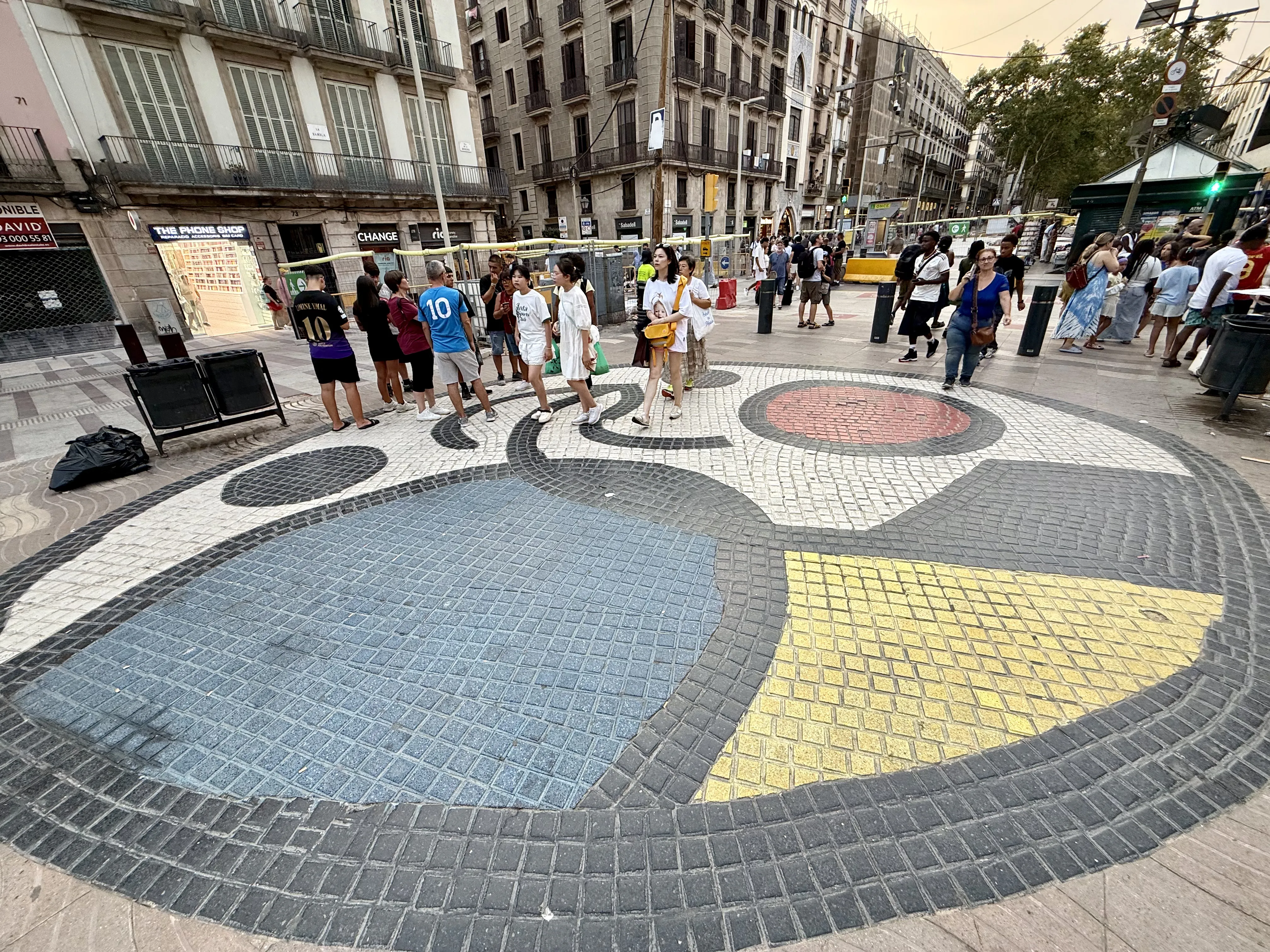Joan Miró mosaic set into the pavement of La Rambla, Barcelona