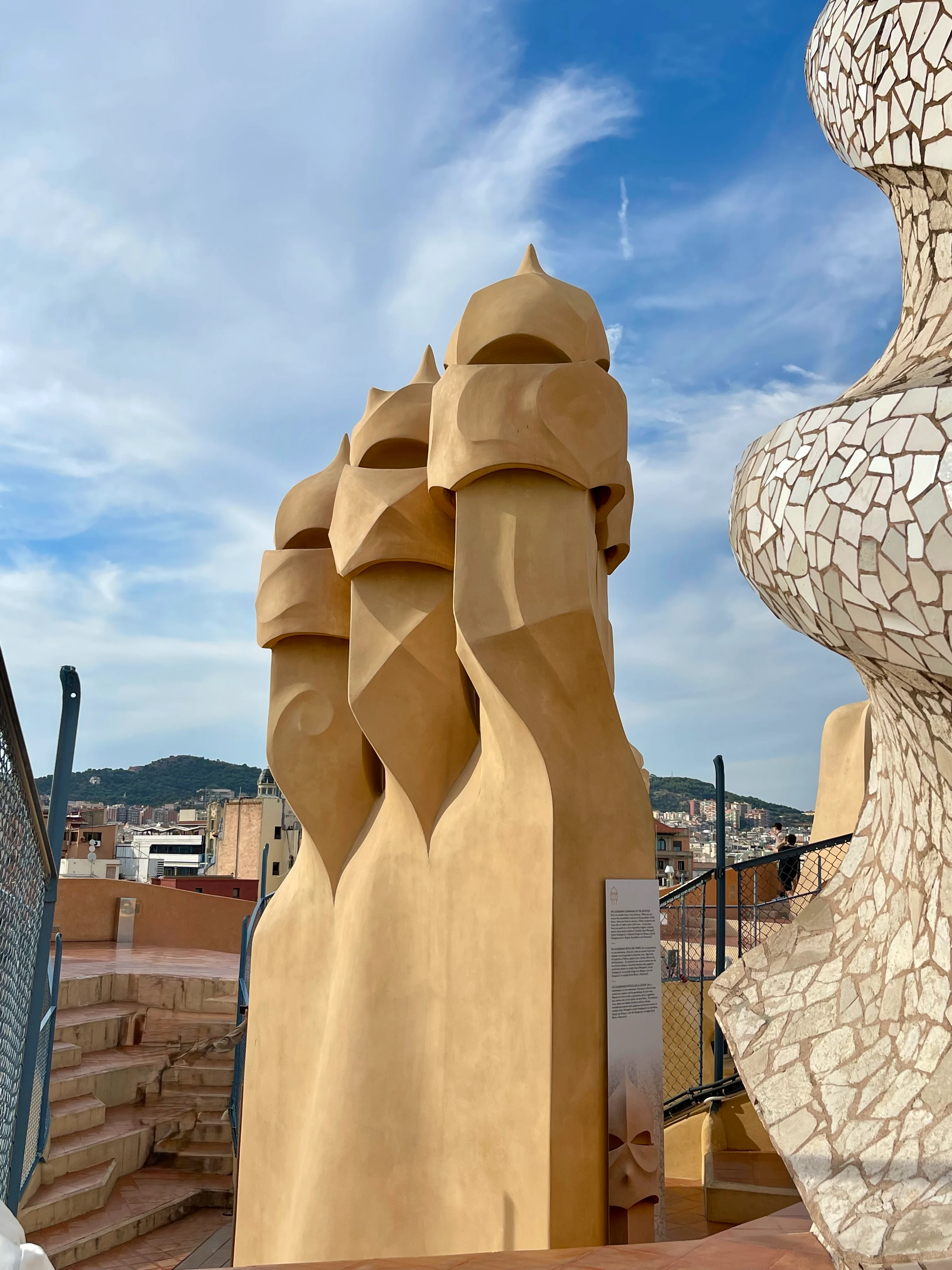Warrior chimney sculptures on La Pedrera's rooftop, Barcelona