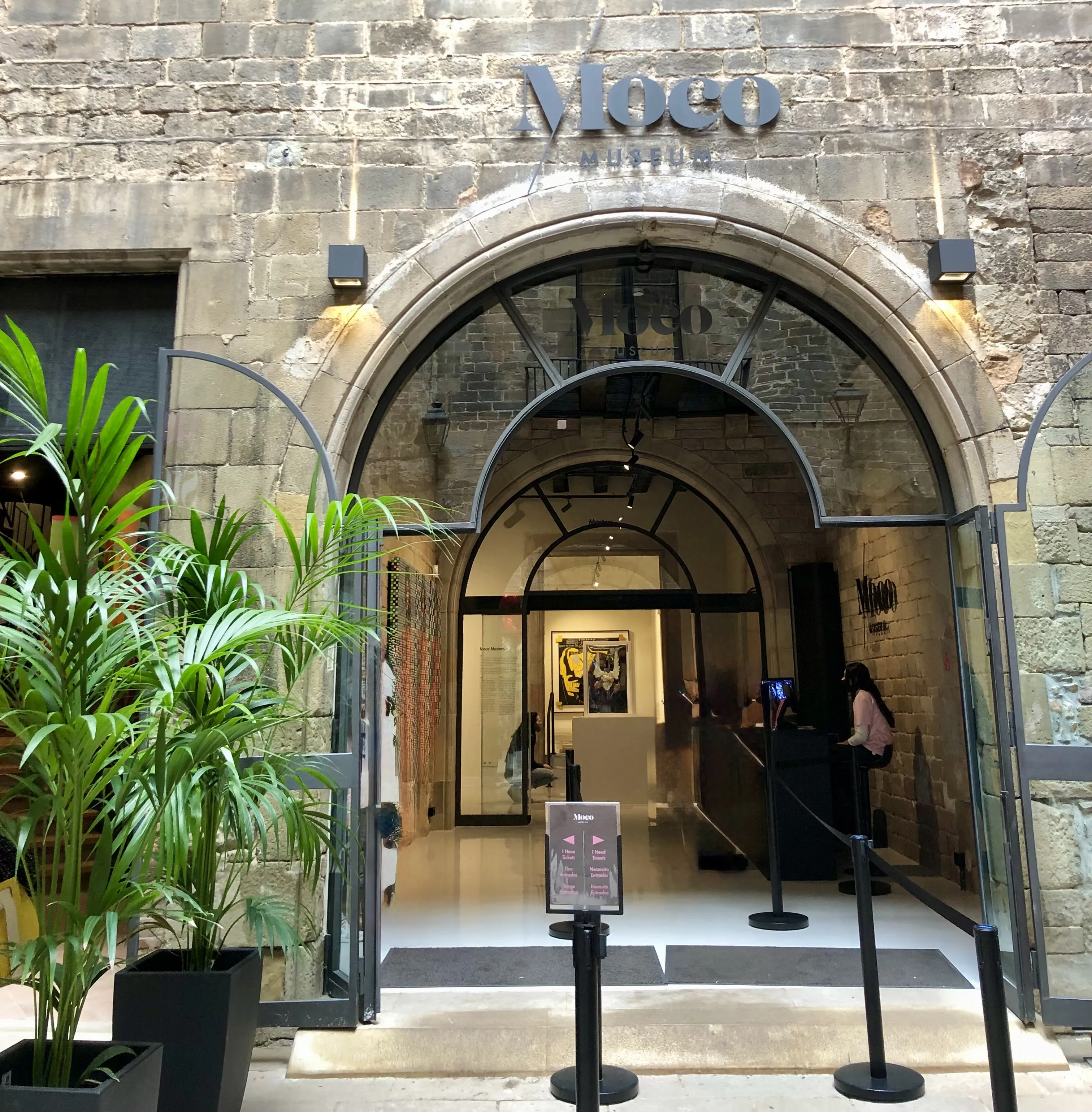Moco Museum Barcelona entrance El Born